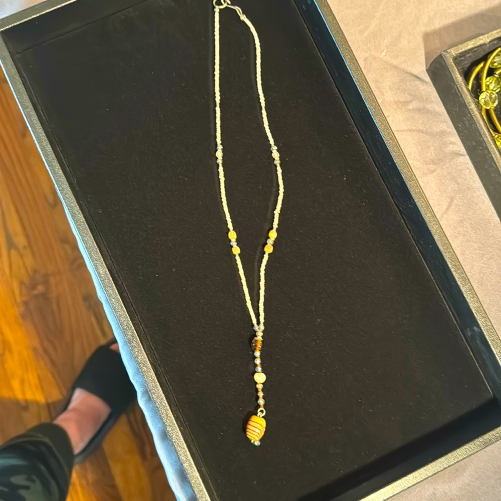Seed bead necklace